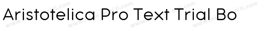 Aristotelica Pro Text Trial Bold字体转换